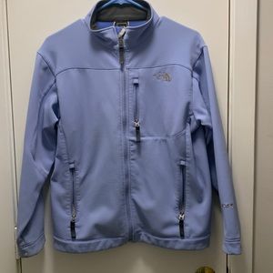 Blue North face jacket